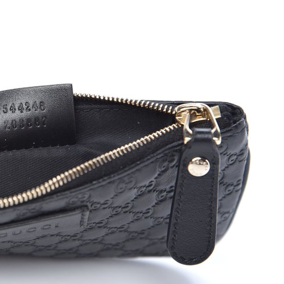 Gucci Microguccissima Key Chain Coin Pouch Black NEW IN BOX - Picture 9 of 15